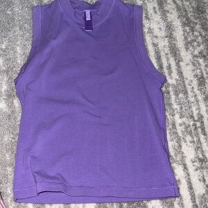 Sleeveless Purple Mock Neck Women's Top